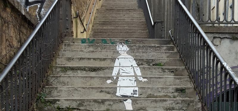 Escaliers peints de Lyon