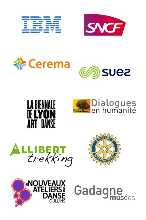 Logos d'entreprises, écoles et partenaires de Lyon City Trek
